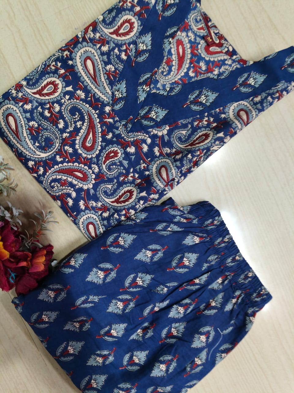 V neck Kurthi with Pant ALN34