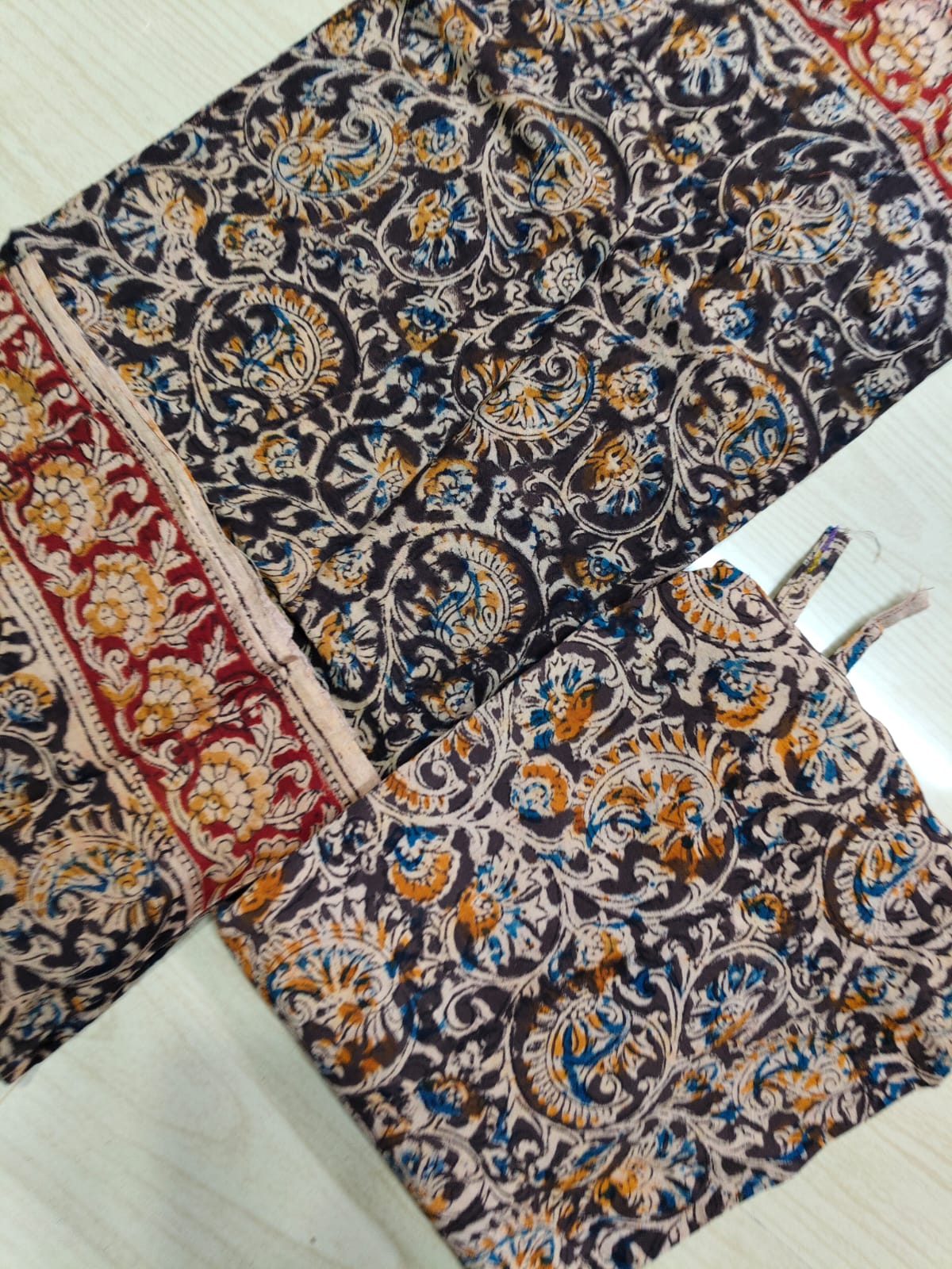 Kalamkari Phant and Dupatta KPD10