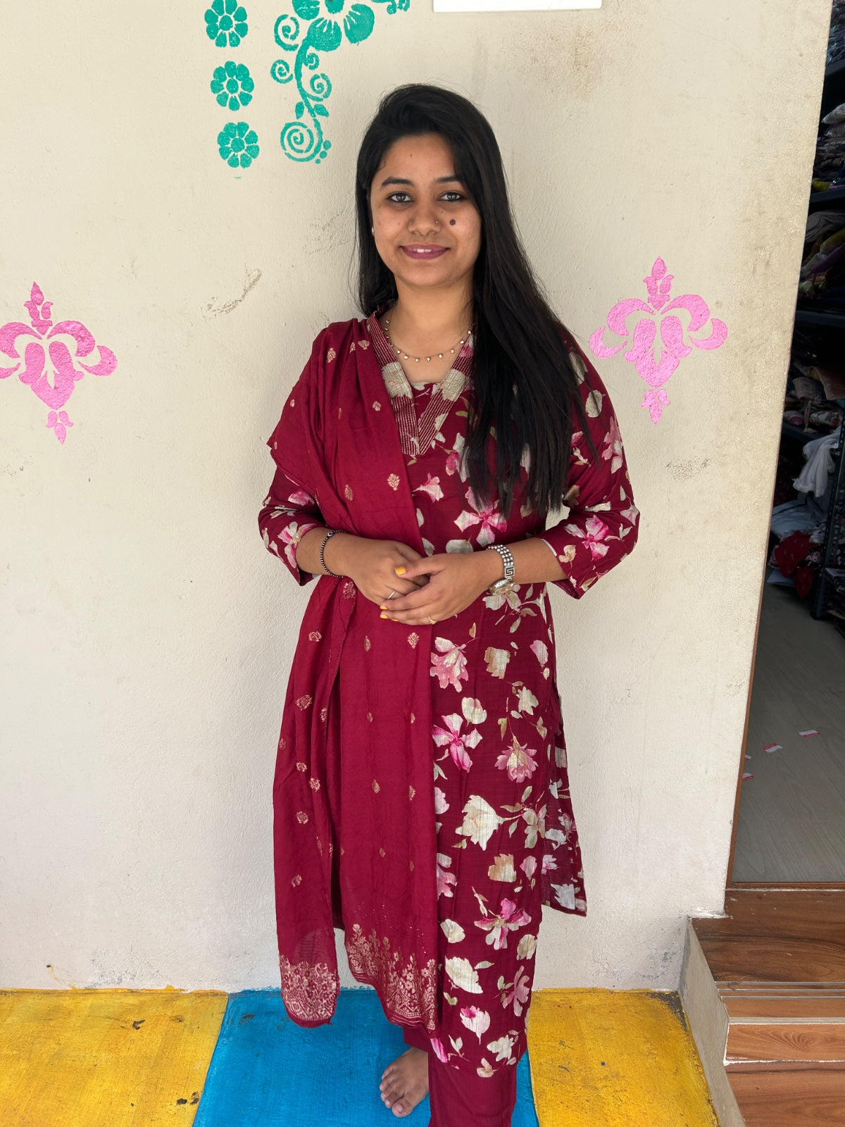 Kurti with Pant and Linen Dupatta sets - KPL01