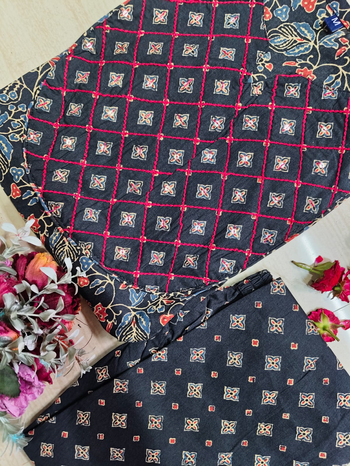 V neck Kurthi with Pant ALN54