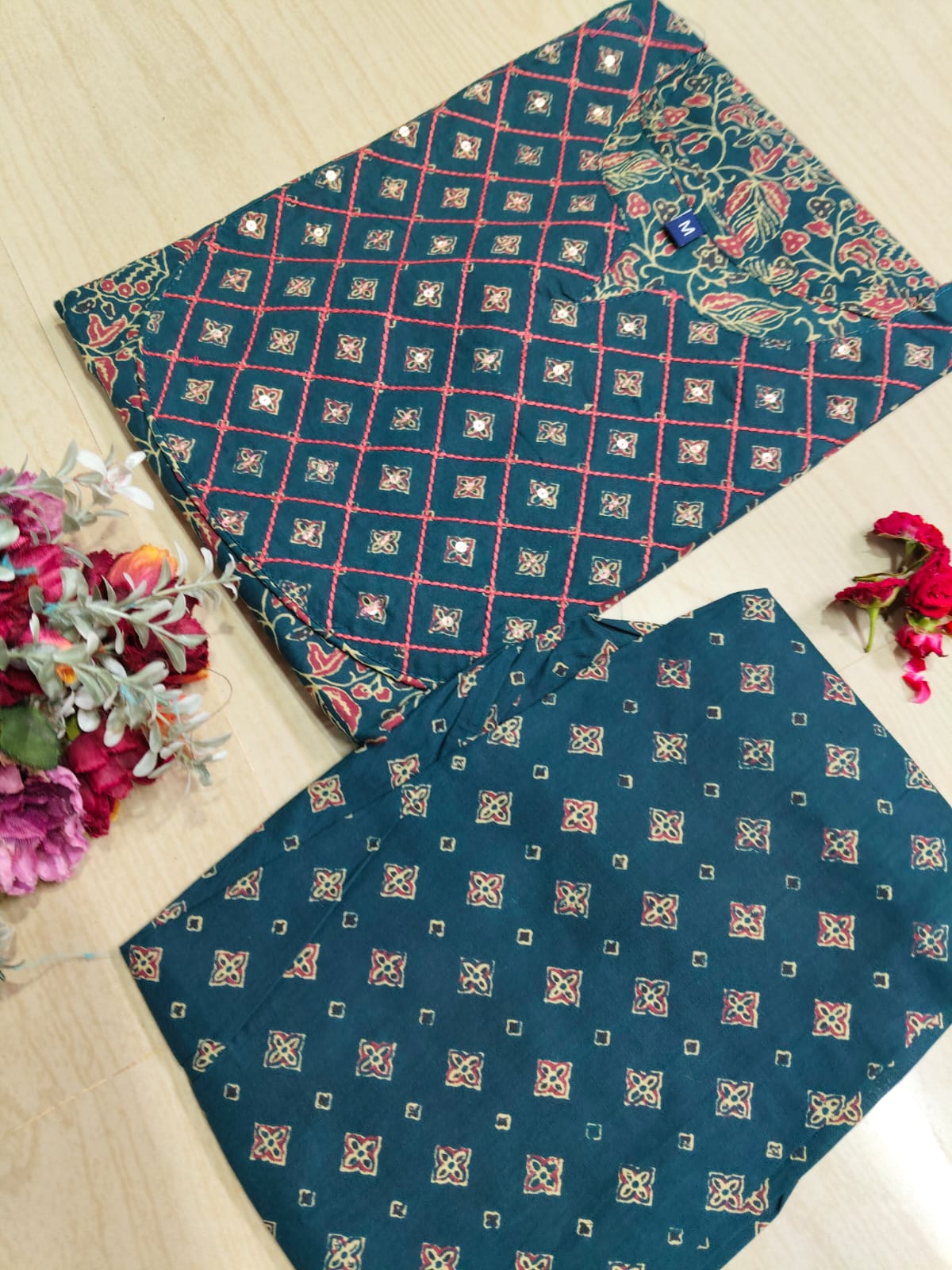 V neck Kurthi with Pant ALN57