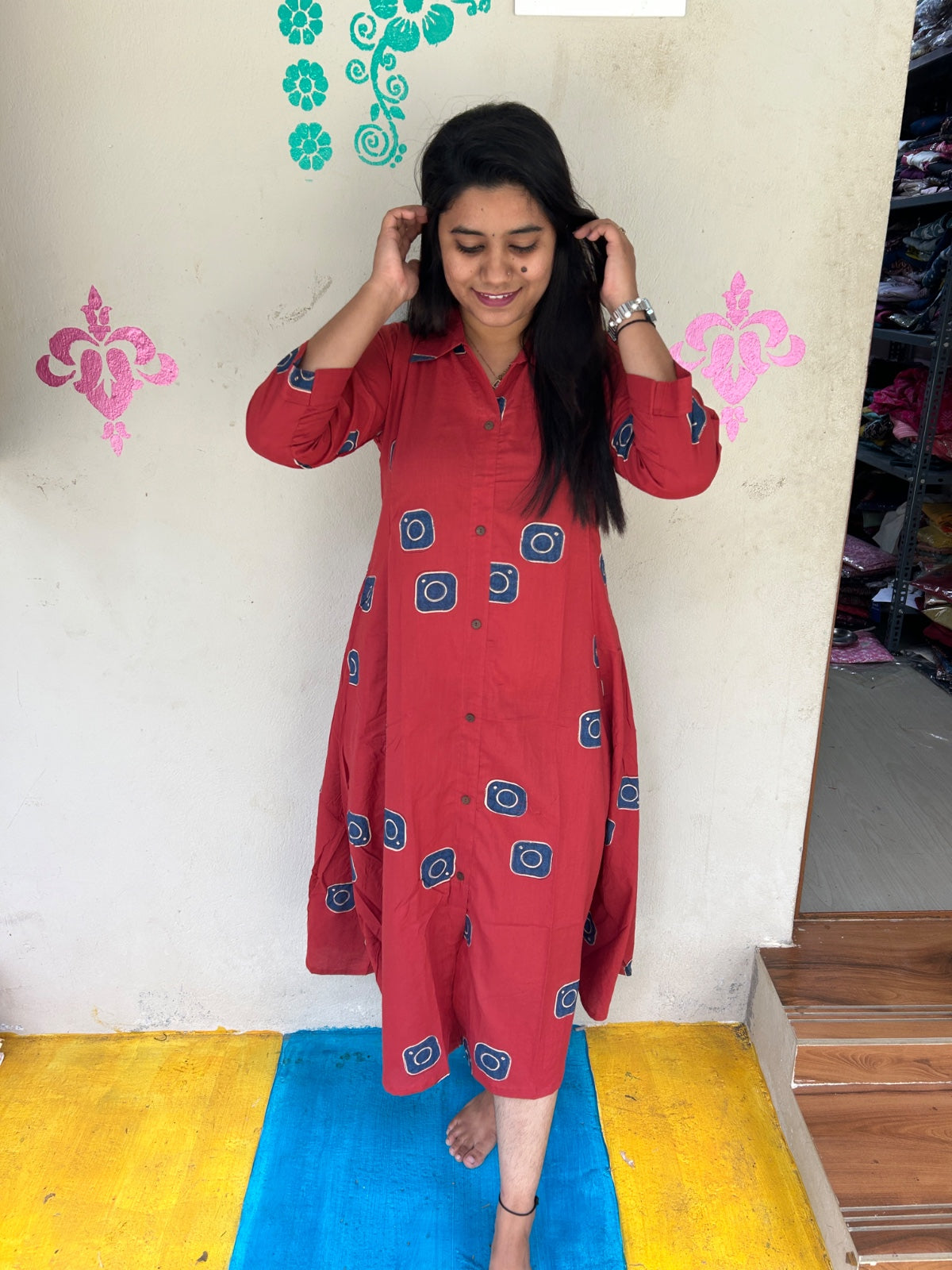 Cotton collar neck Frock CCF36