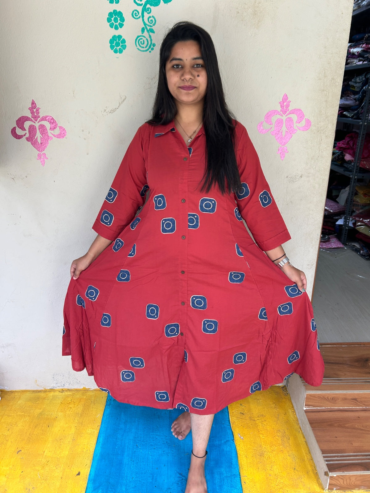 Cotton collar neck Frock CCF36