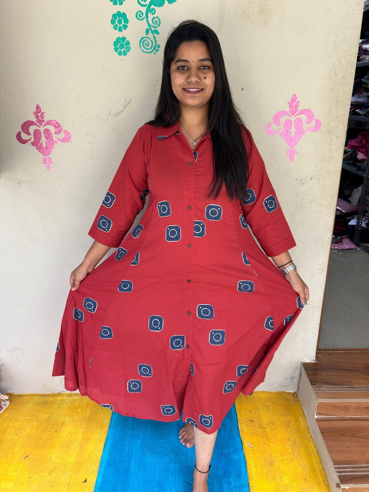 Cotton collar neck Frock CCF36