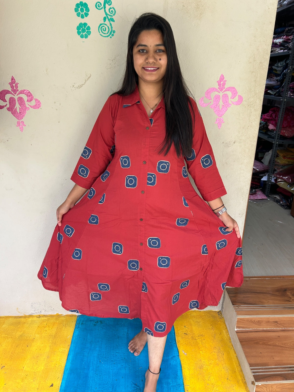 Cotton collar neck Frock CCF36