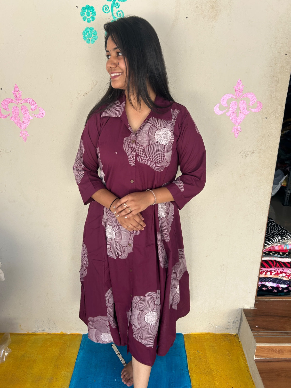 Cotton collar neck Frock CCF39