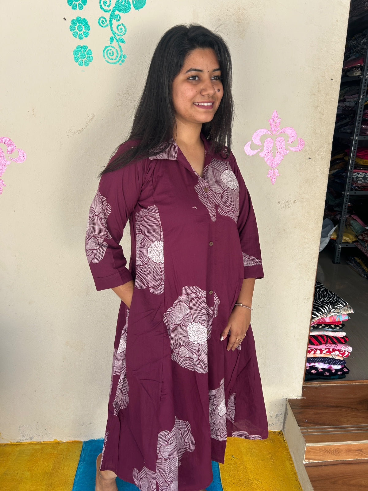 Cotton collar neck Frock CCF39