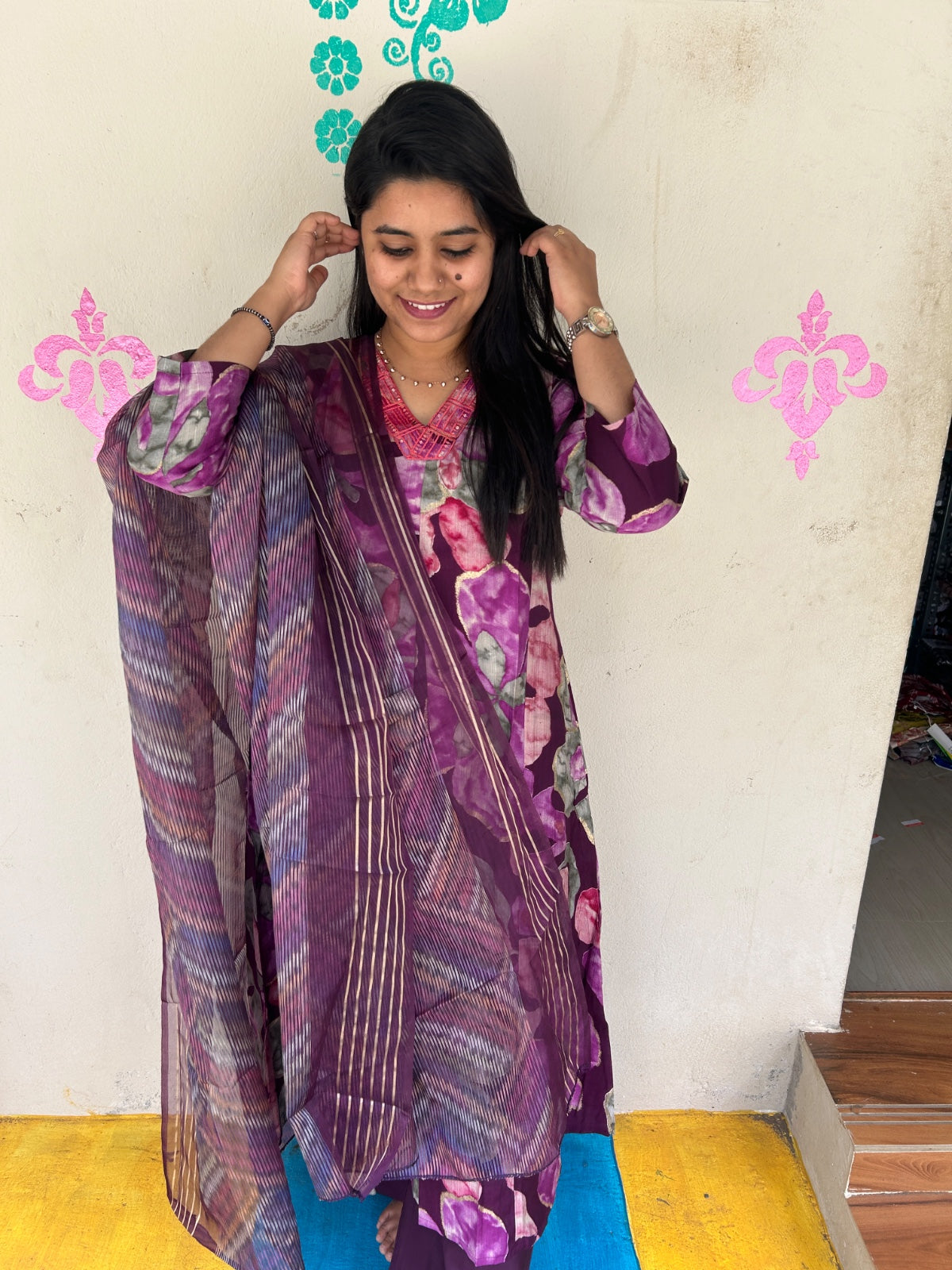 Perimum Vetican A LIne Anarkali Silk Kurti - VSK61