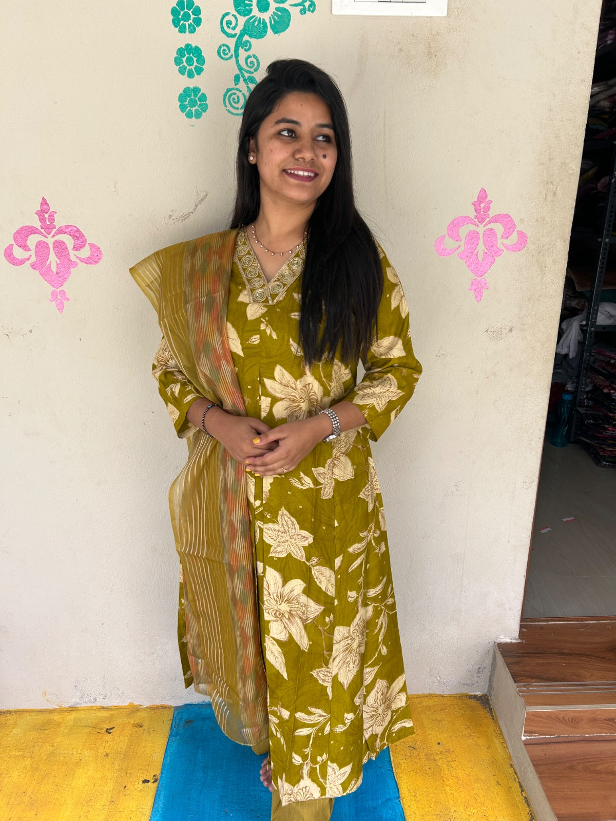Perimum Vetican A LIne Anarkali Silk Kurti - VSK62