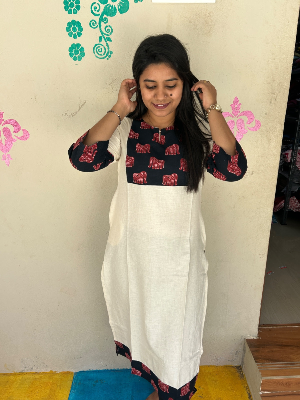 Kalamkari Kurtis KK75