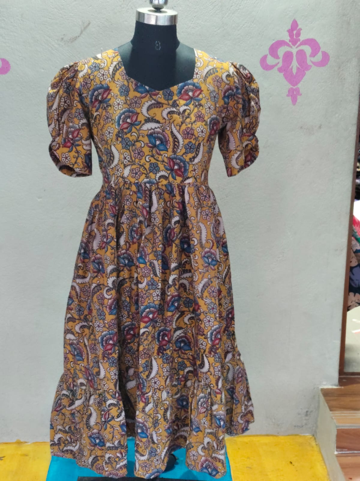 Kalamkari Anarkali Frock KAF27