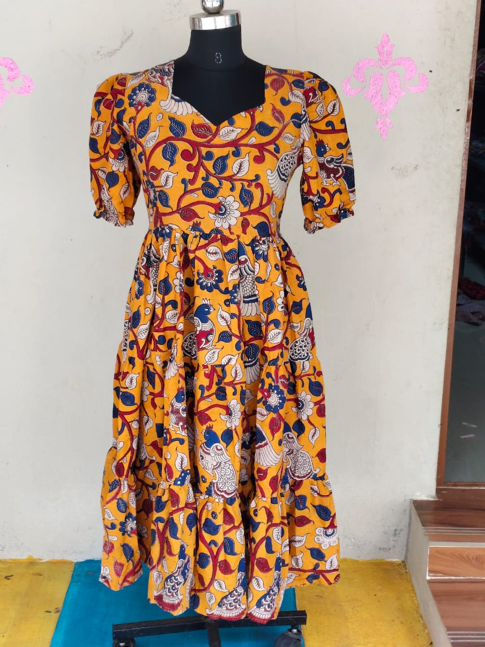 Kalamkari Anarkali Frock KAF35