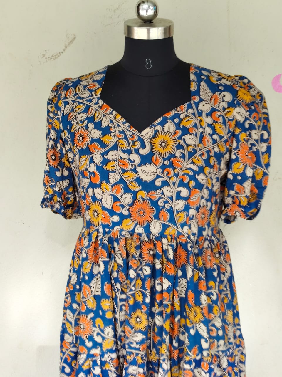 Kalamkari Anarkali Frock KAF36