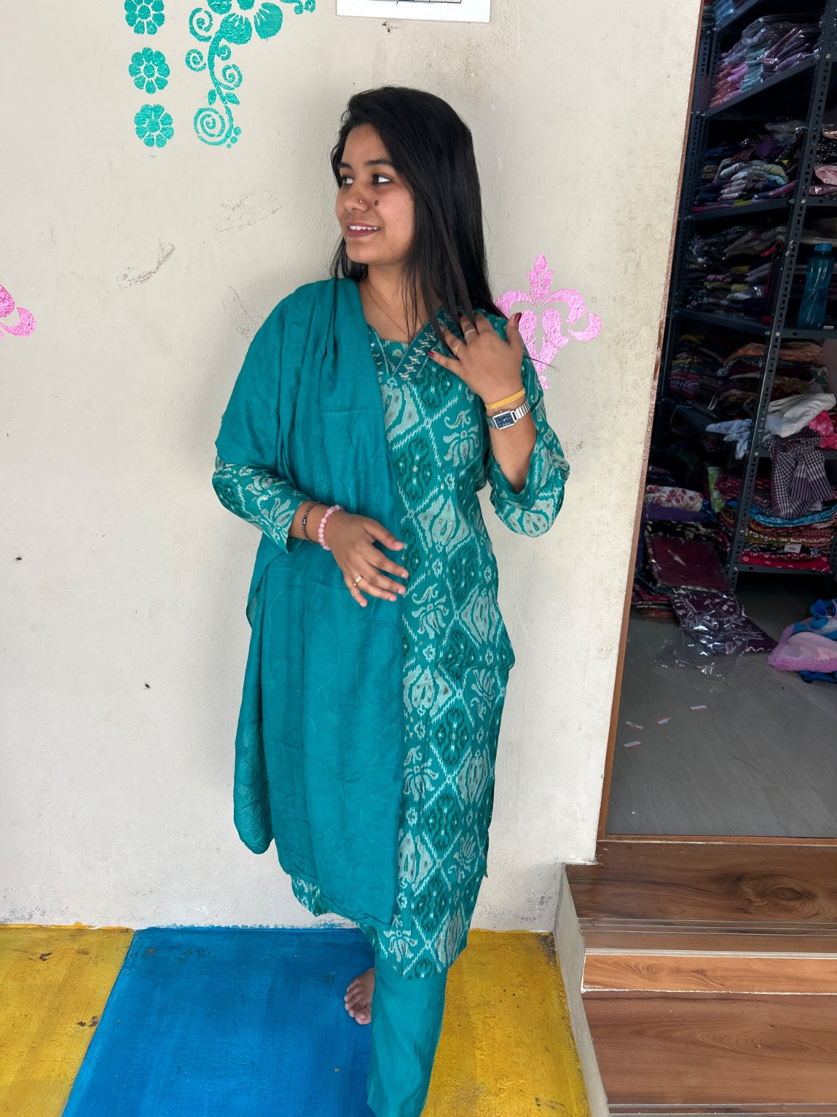 Premium Shiny Vetican Silk Kurti - SVK16