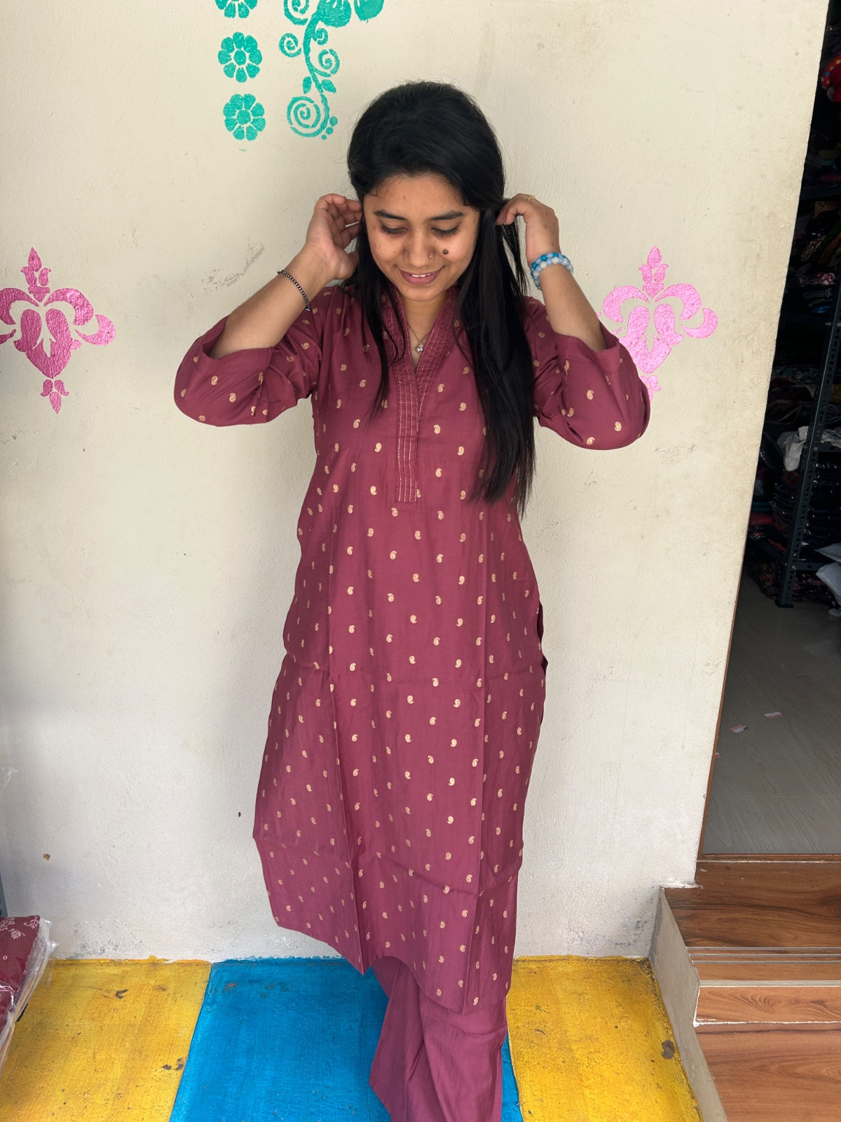 Vertican Silk Kurti - VS65
