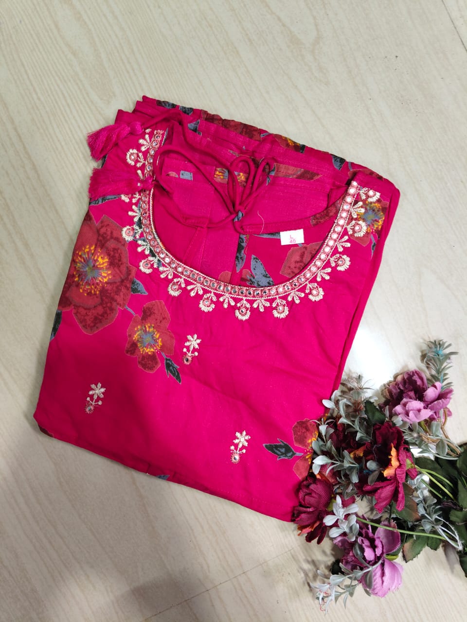 Cotton Long Sleveless Frocks CLF54