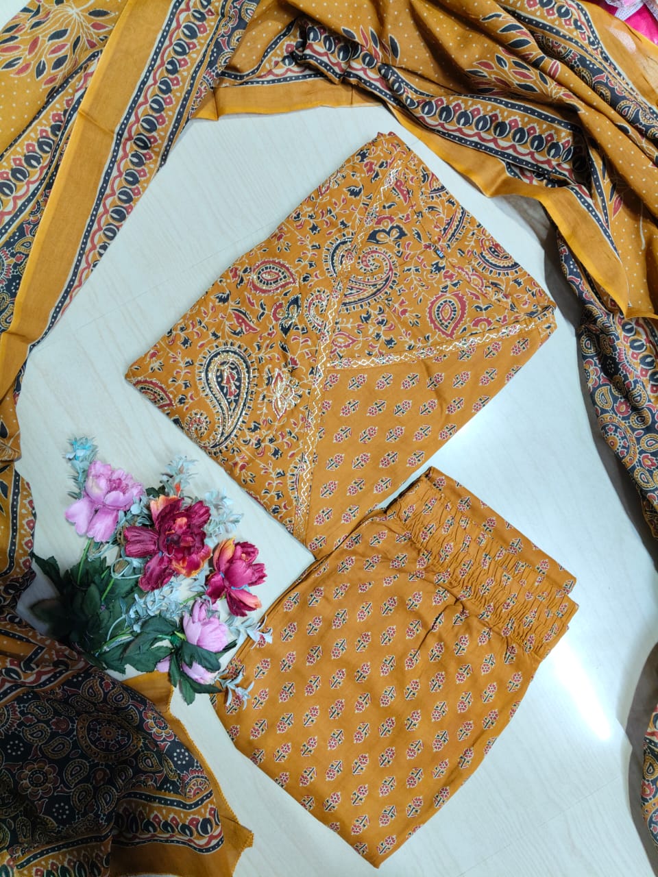 Cotton Floral Anarkali - CA27
