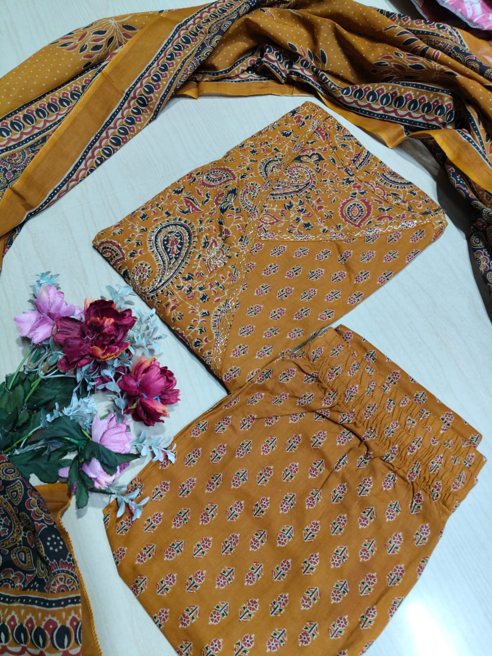 Cotton Floral Anarkali - CA27