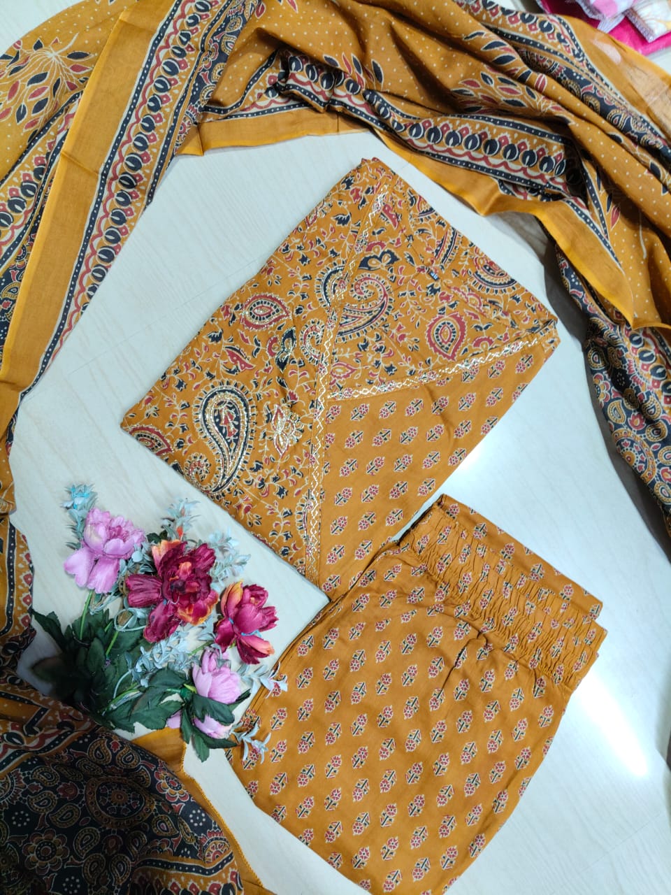Cotton Floral Anarkali - CA27