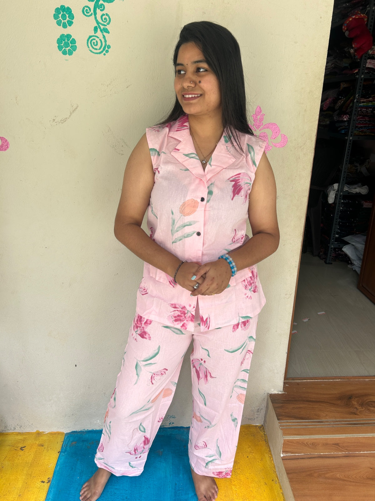 Cotton Co-ord Sets ( night suits ) NSC205