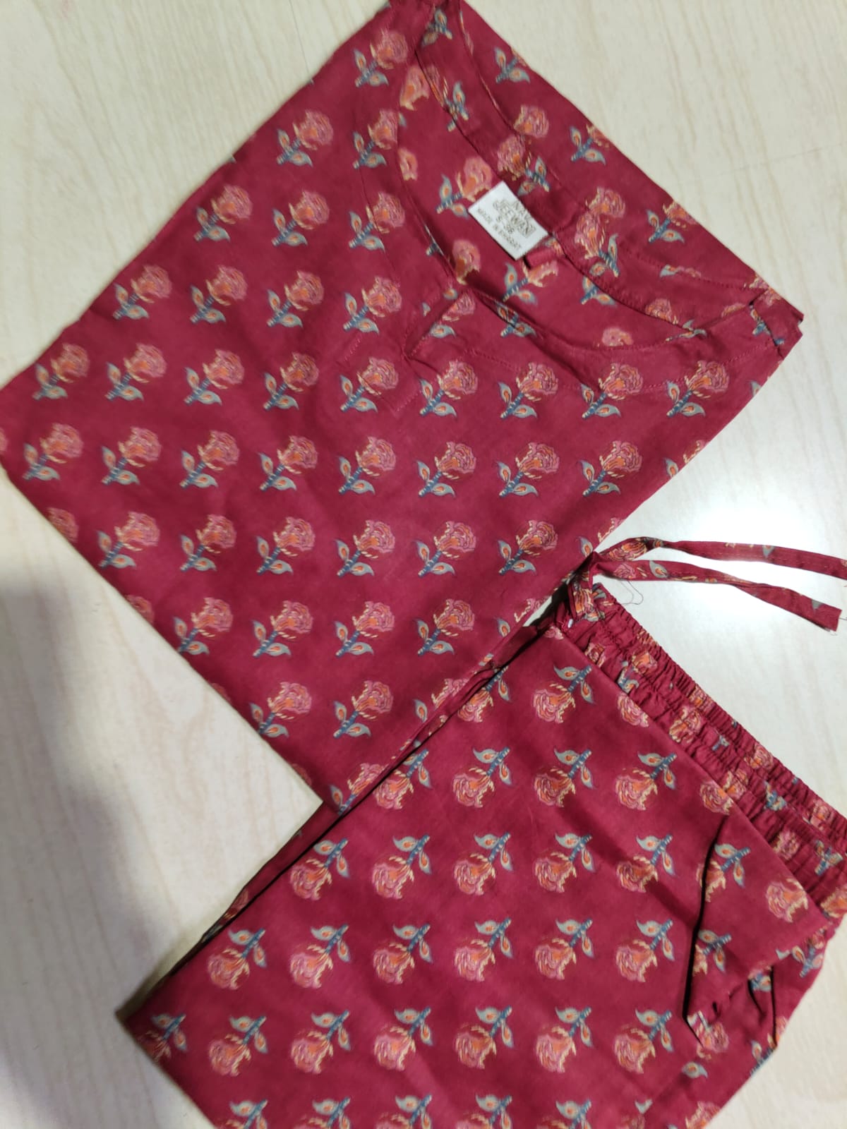 Cotton Co-ord Sets ( night suits ) NSC219