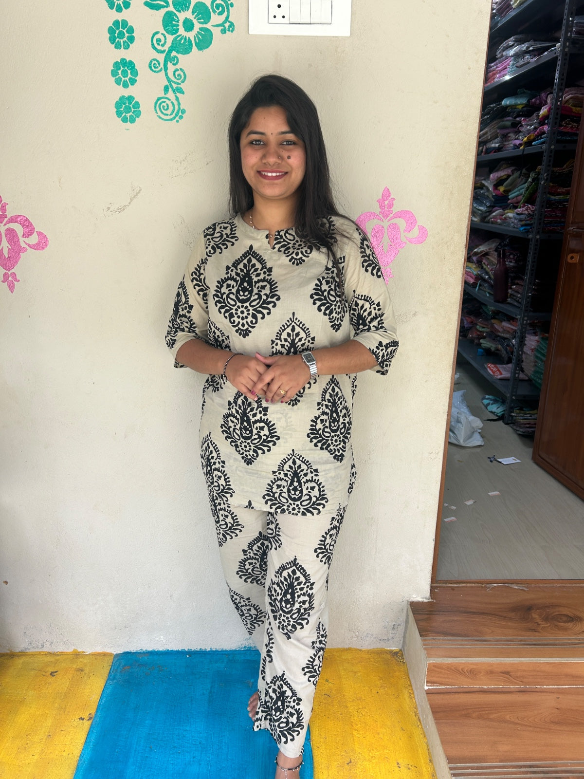 Cotton Co-ord Sets ( night suits ) NSC226