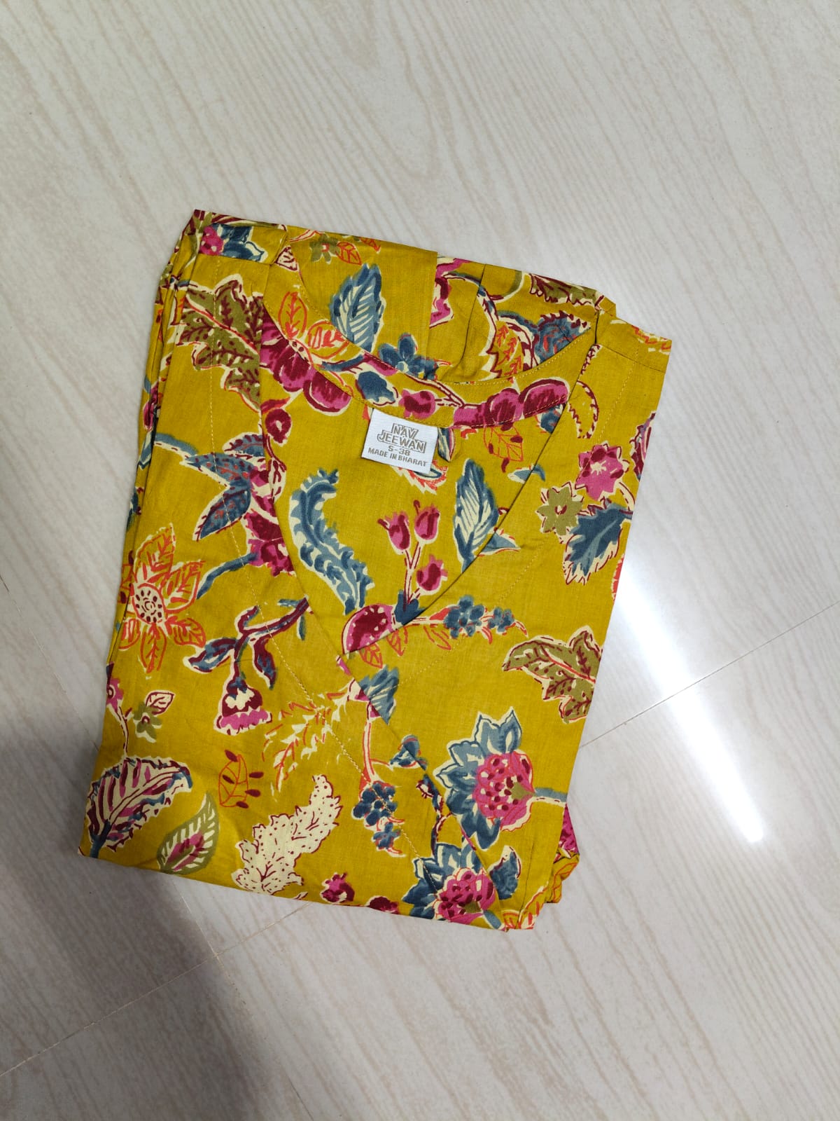Cotton Floral Frock - CFF94