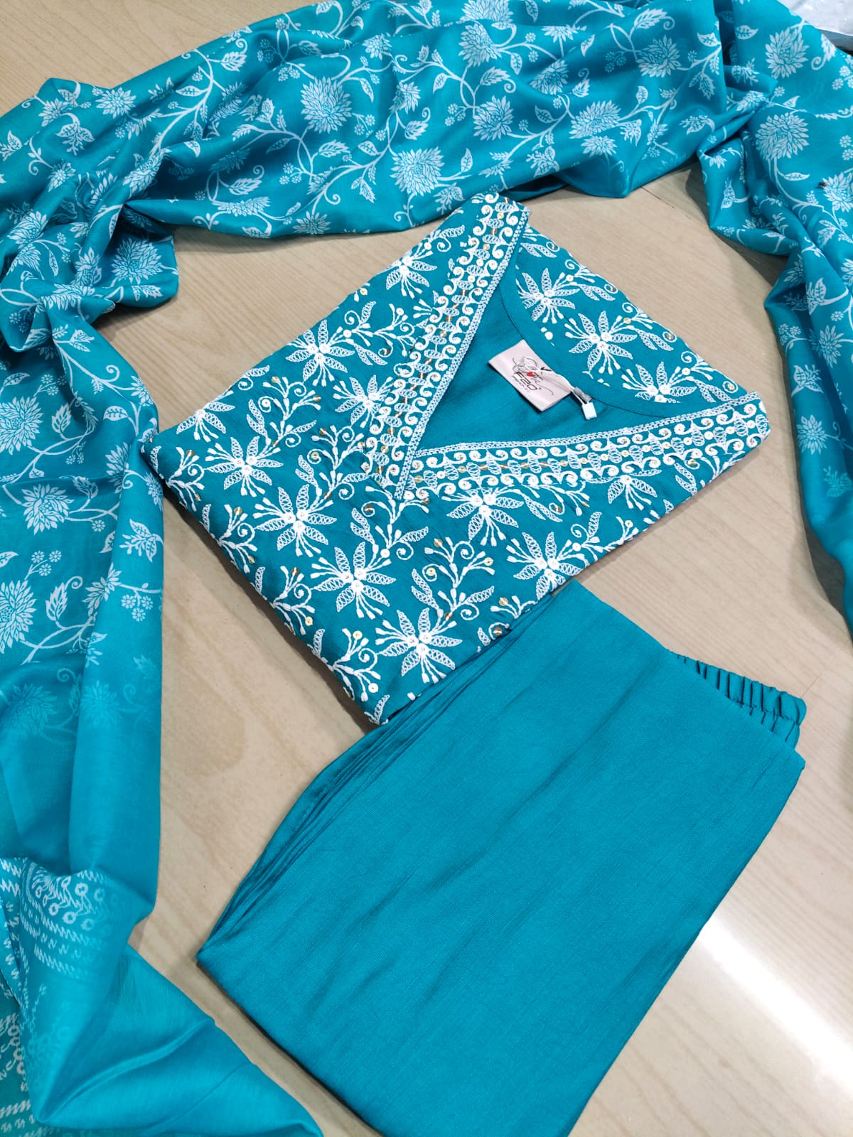 shiny dupatta set SSD15