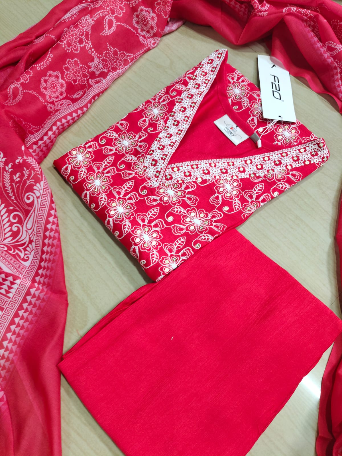 shiny dupatta set SSD16