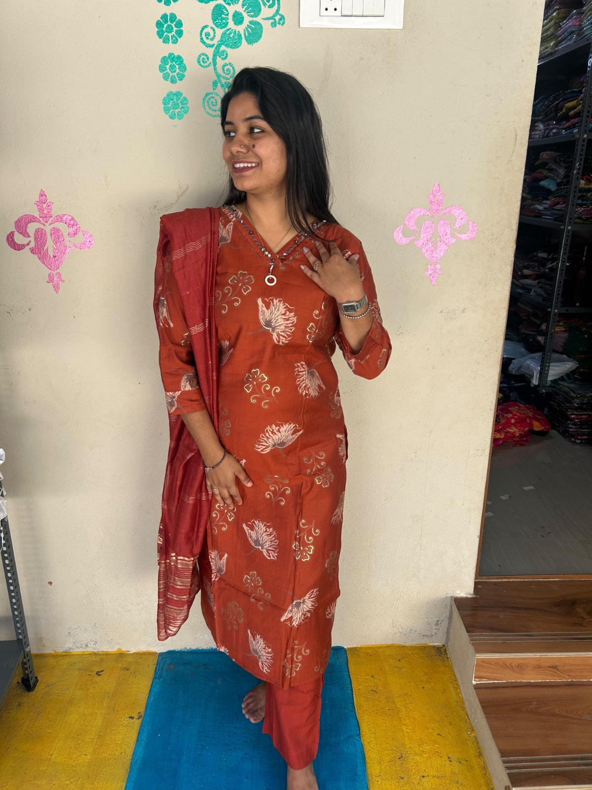 Premium Shiny Vetican Silk Kurti - SVK22