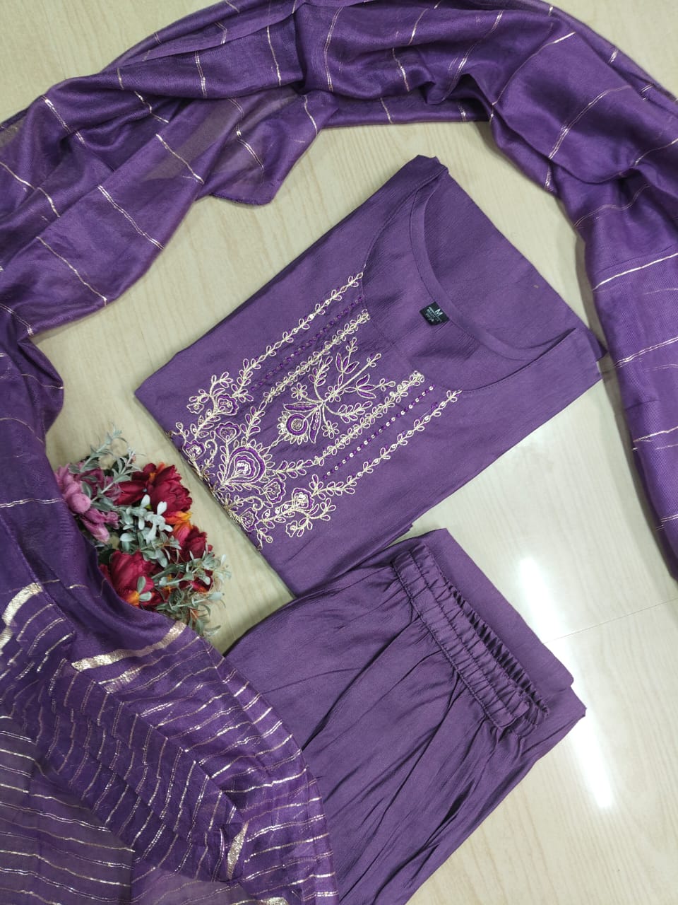 Premium Shiny Vetican Silk Kurti - SVK24