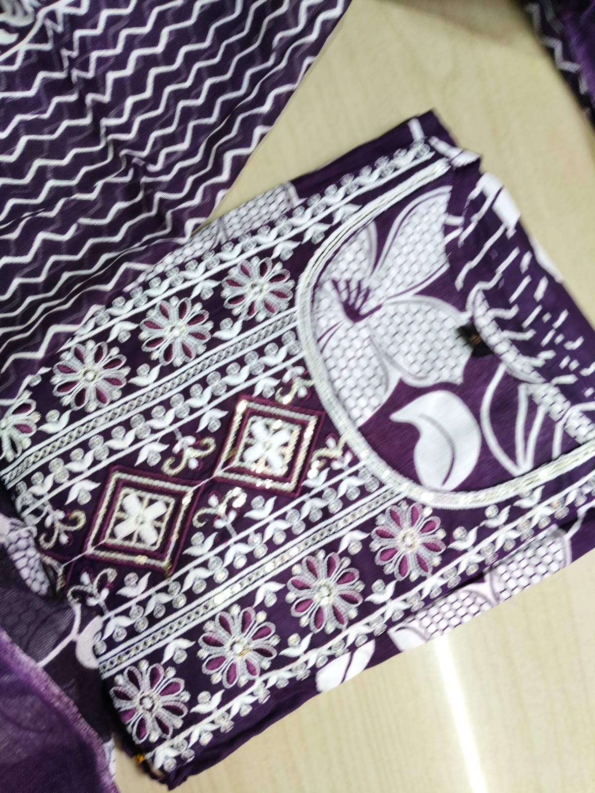 Cotton Floral Anarkali - AS13