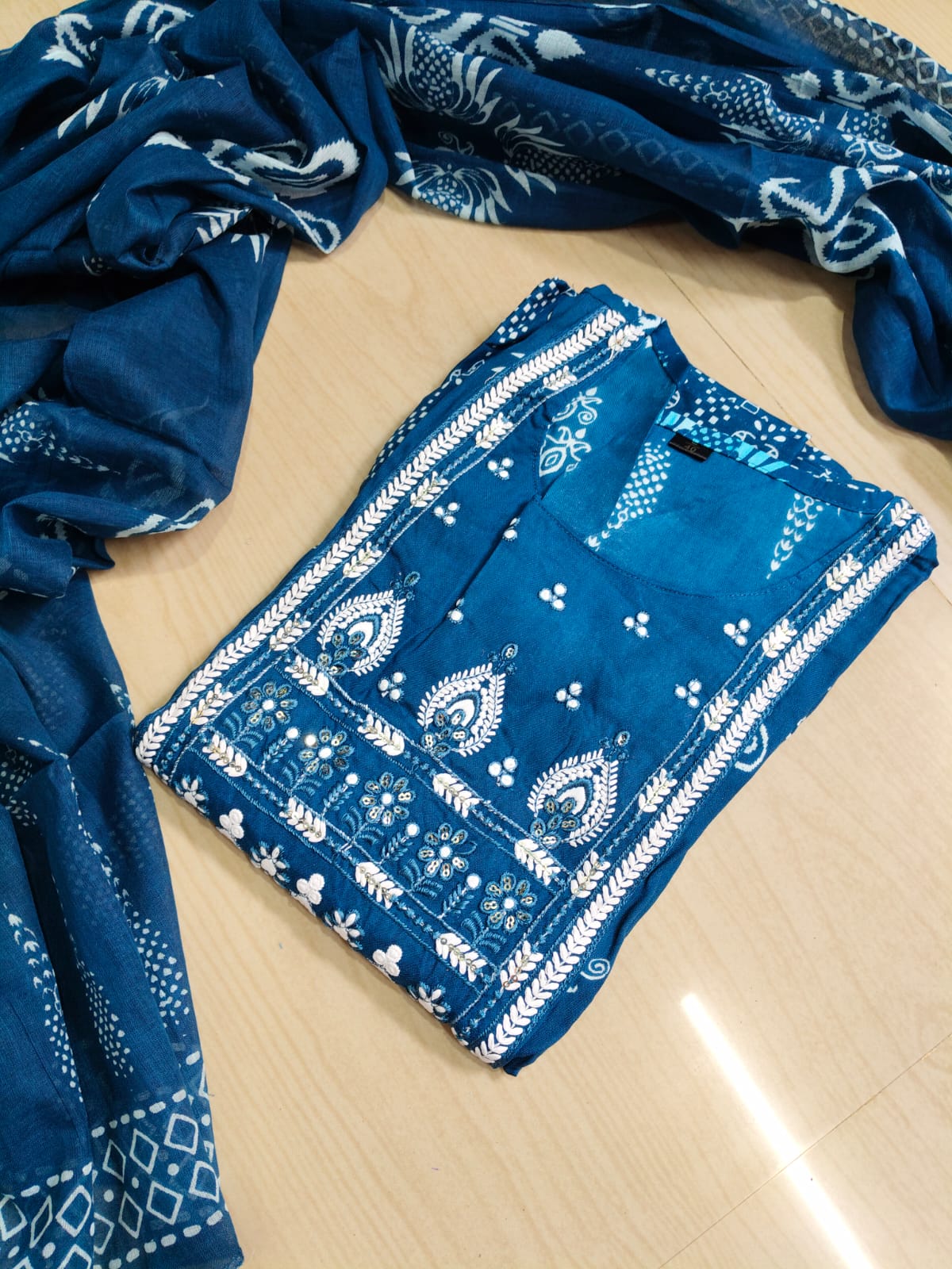 Cotton Floral Anarkali - AS26