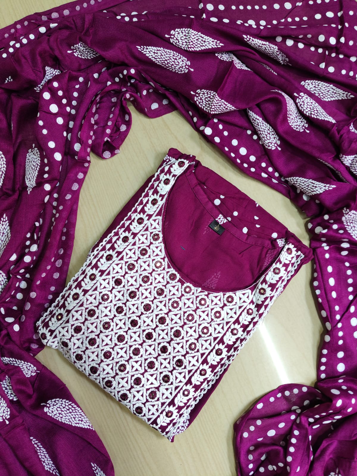 Cotton Floral Anarkali - AS24