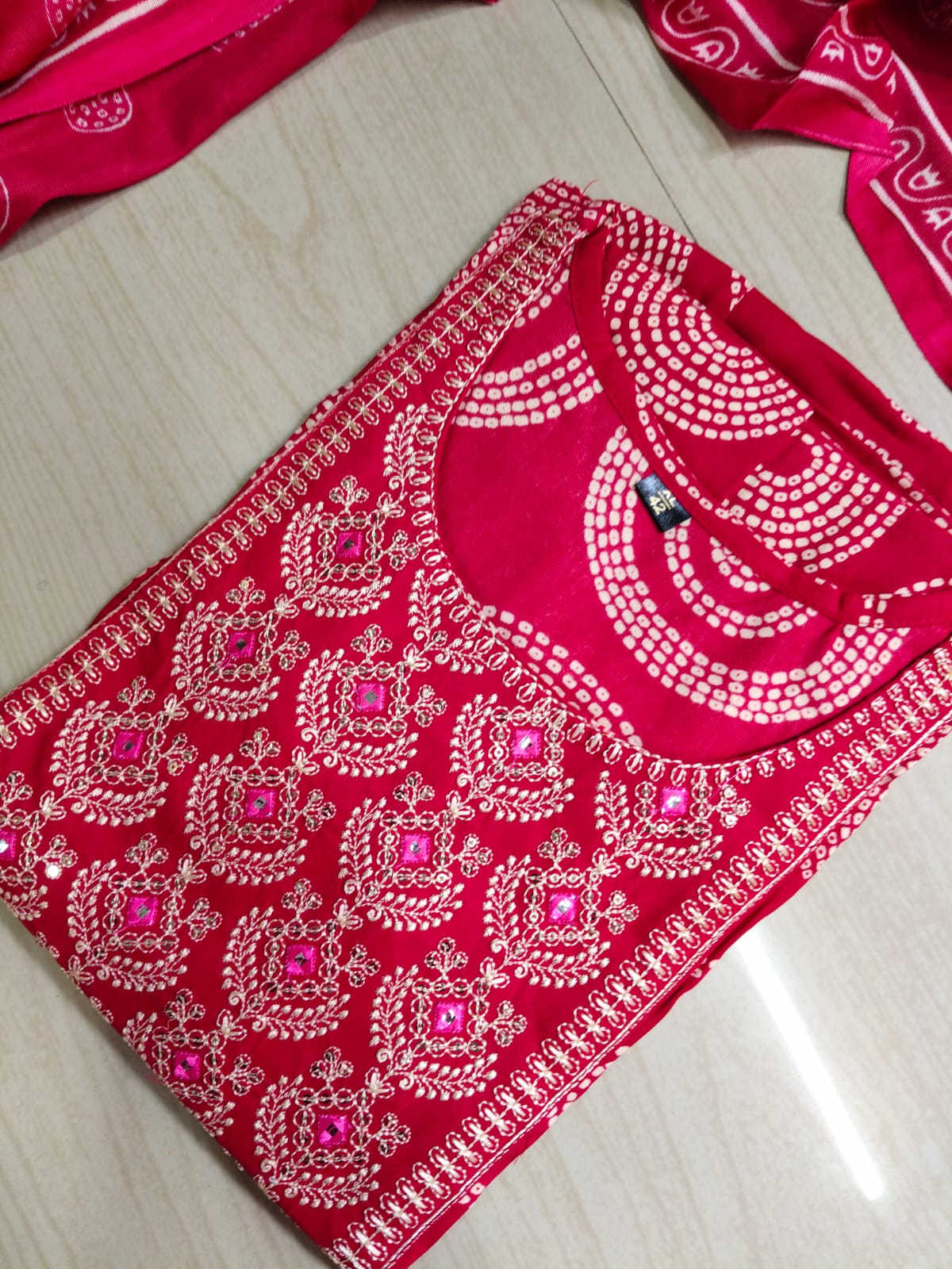 Cotton Floral Anarkali - AS23