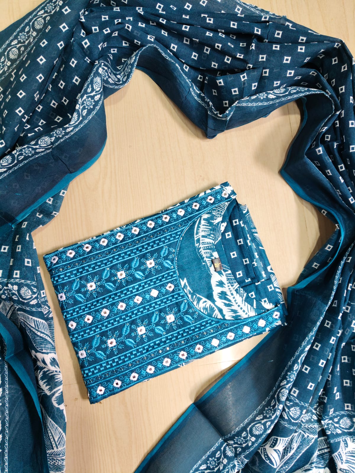 Cotton Floral Anarkali - AS22