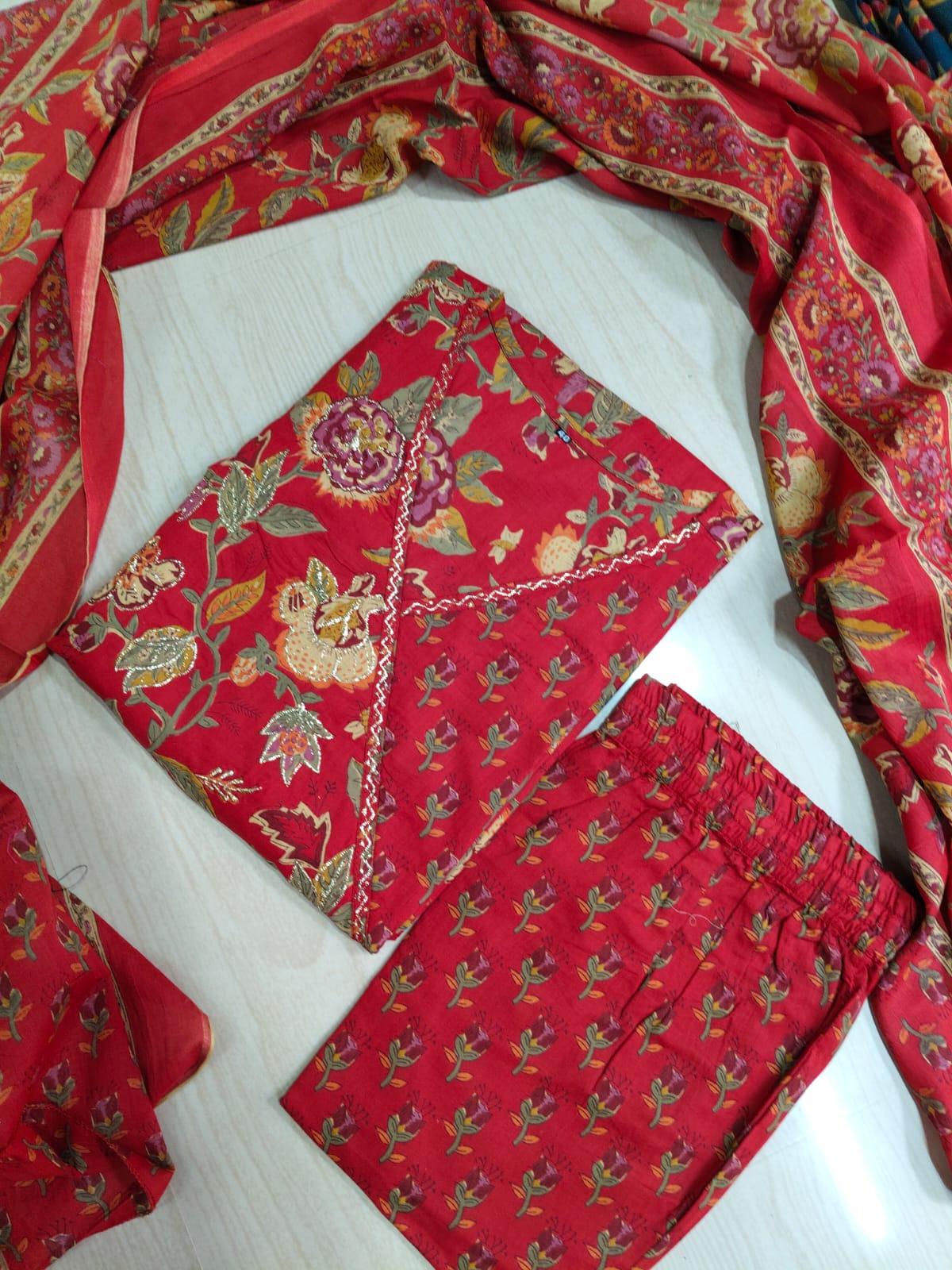 Cotton Floral Anarkali - CA49