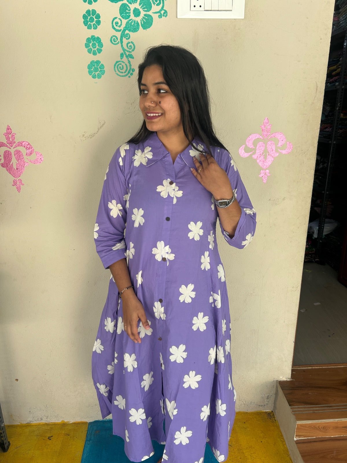 Cotton collar neck Frock CCF47