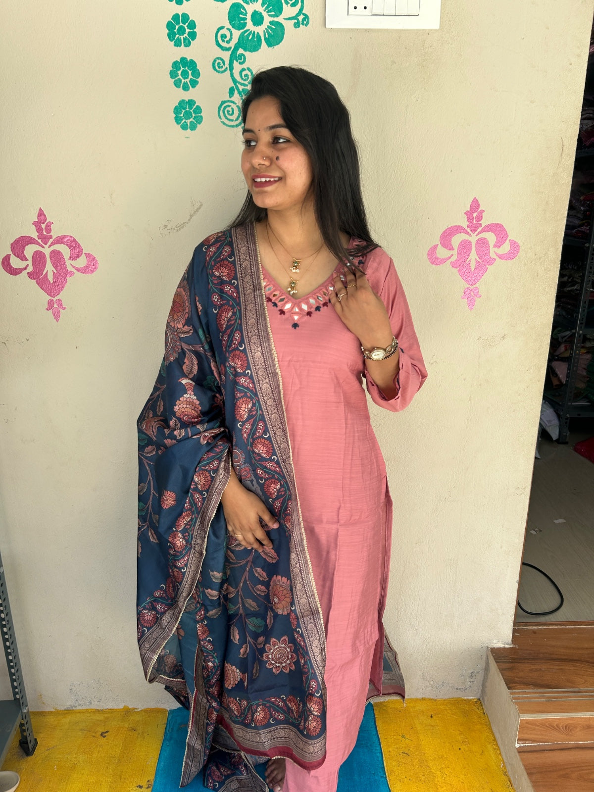 Premium Modal Chanderi Silk Kurti - CSK62