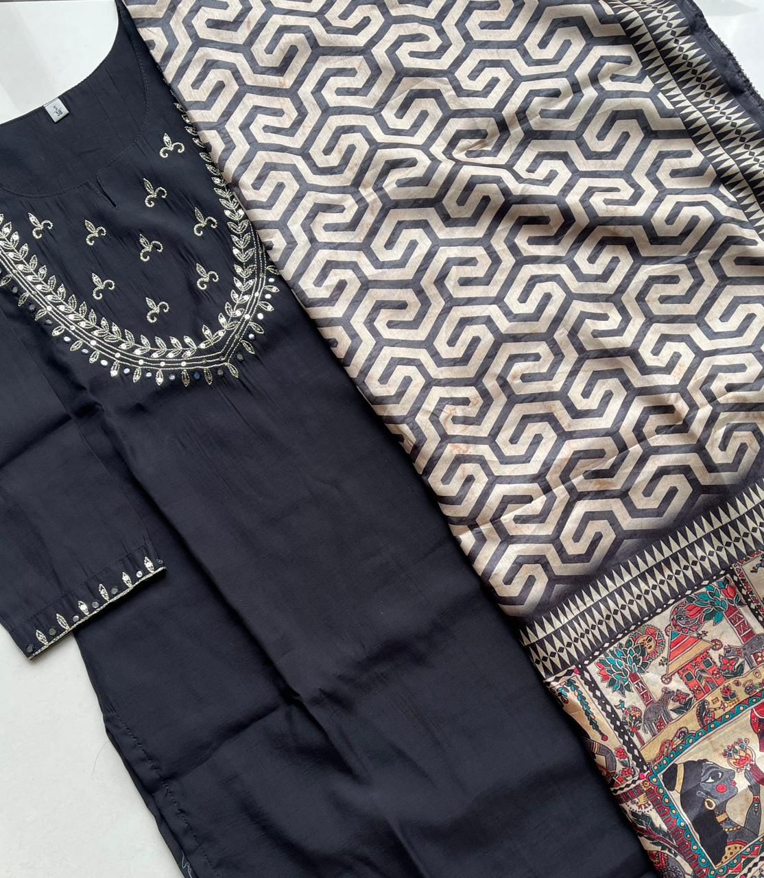 Premium Modal Chanderi Silk Kurti - CSK61