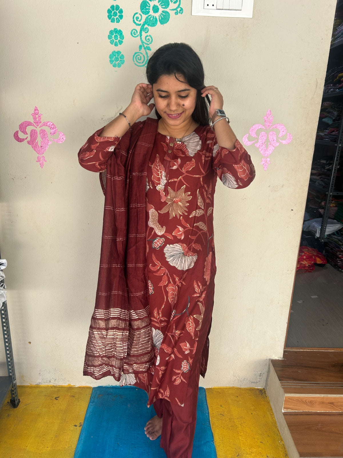 Premium Shiny Vetican Silk Kurti - SVK34