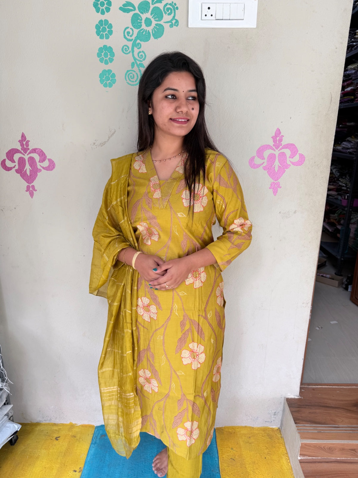 Premium Shiny Vetican Silk Kurti - SVK47