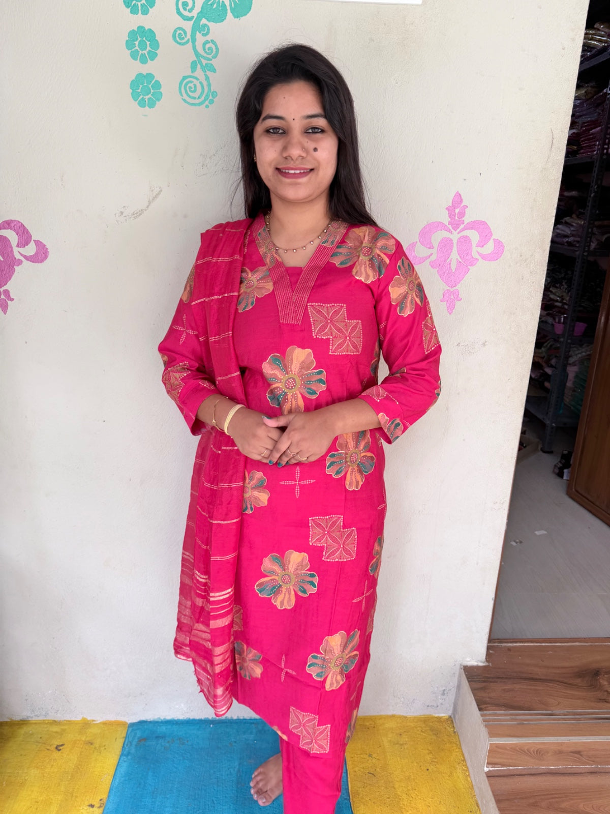 Premium Shiny Vetican Silk Kurti - SVK46