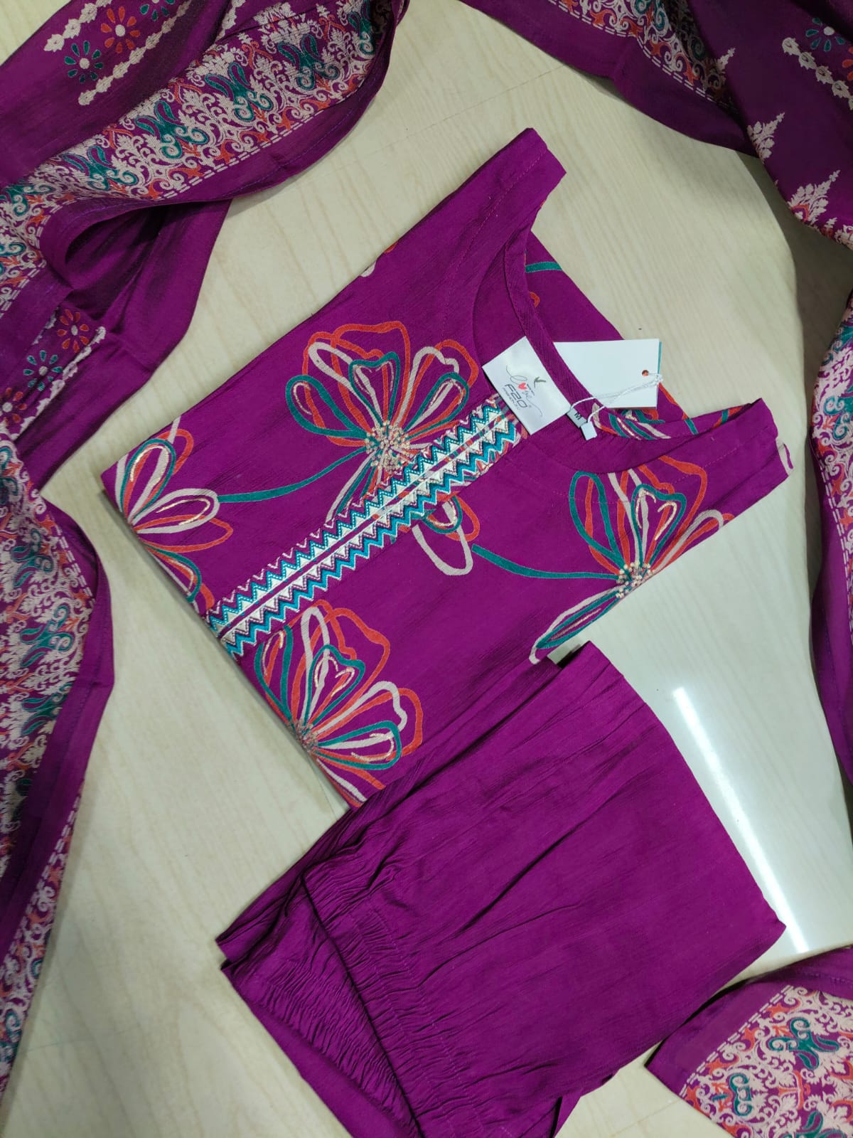 Premium Shiny Vetican Silk Kurti - SVK55