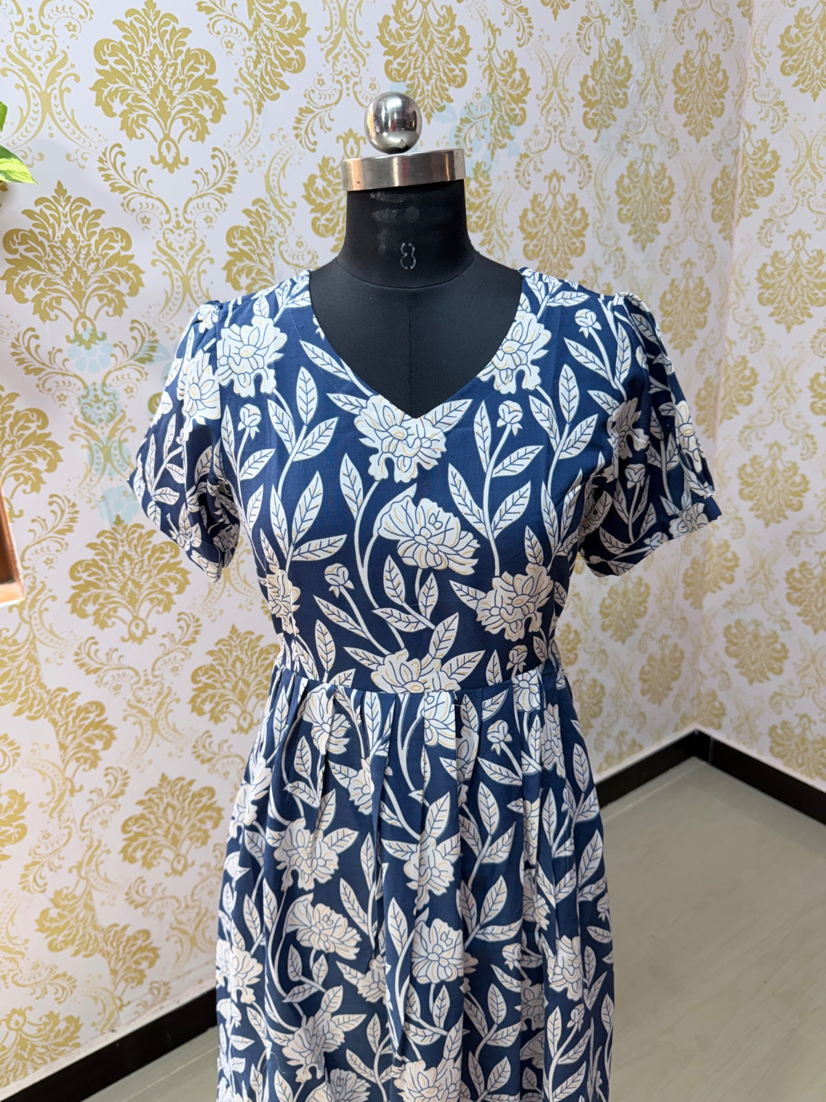Cotton Floral Frock - CFF112