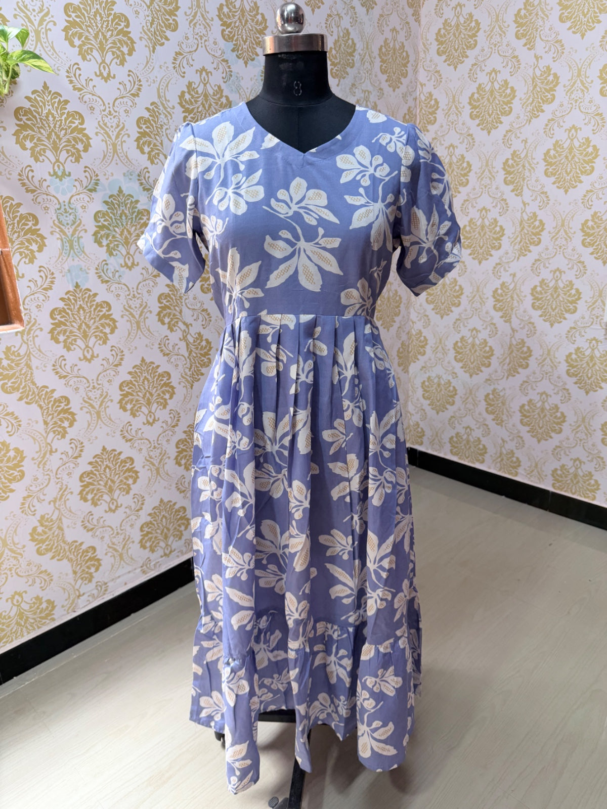 Cotton Floral Frock - CFF110