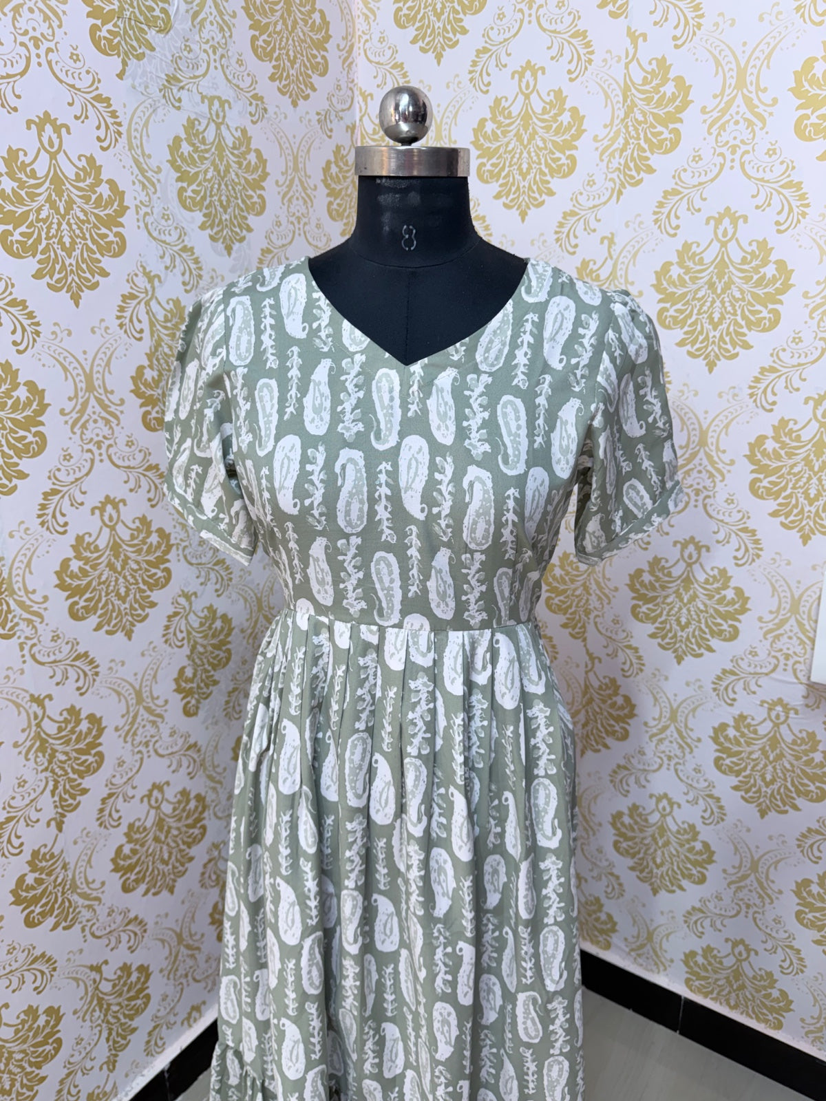 Cotton Floral Frock - CFF117