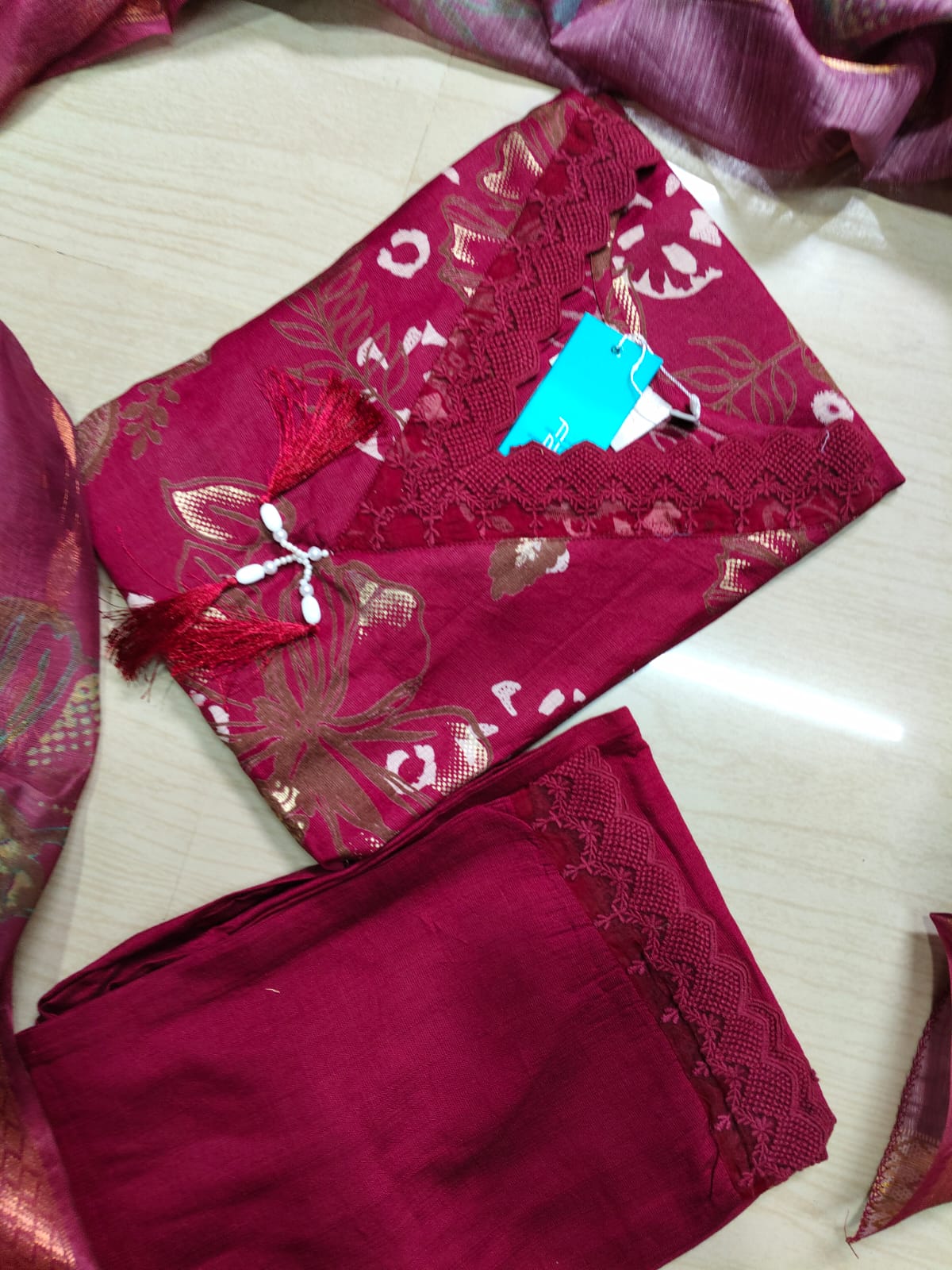 Premium Shiny Vetican Silk Kurti - SVK6