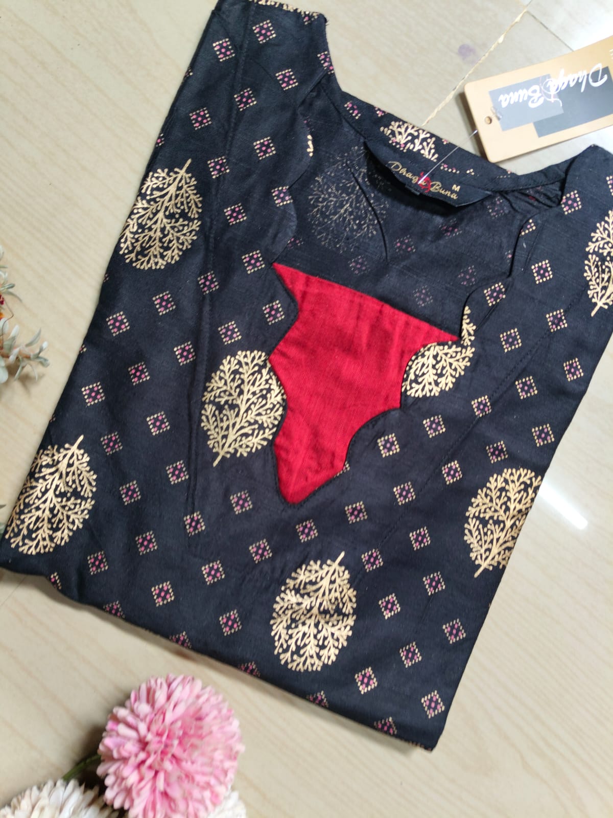 Shiny Silk Kurti SSK6