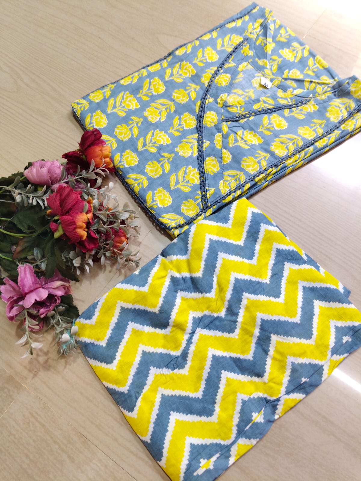 Jaipur Cotton Kurti with Pant - JCK26 (Check Our Size Chart Before Placing the Order)